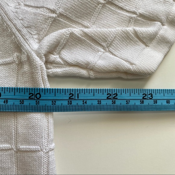 Alfred Dunner Vintage Short Sleeve Sweater - Purple and Green Floral Detail - Picture 6 of 6